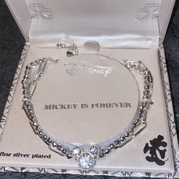 Disney | Jewelry | Bnib Disneys Mickey Mouse Fine Silver Plated ...
